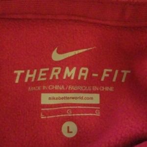 Purplish pink nike hoodie therma fit